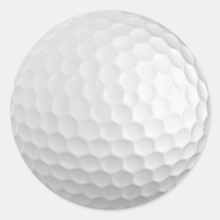 Golf ball stickers Zazzle