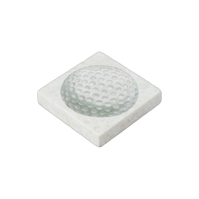 Golf Ball Stone Magnet (Angled)
