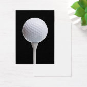 Golf Ball & Tee on Black - Customized Template (Desk)