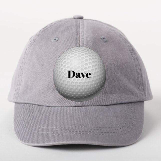 Golf Ball Template, customizable, Patch (On Headwear)