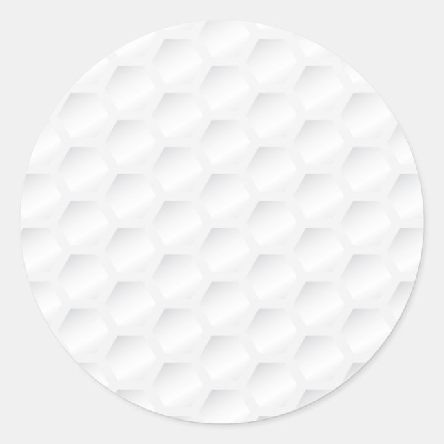 Golf ball texture classic round sticker (Front)