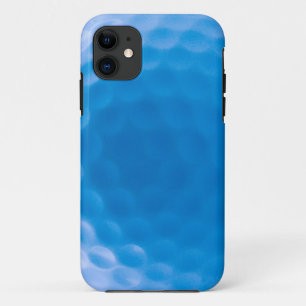 Golf Ball Texture Dimples Arctic Blue iPhone 11 Case
