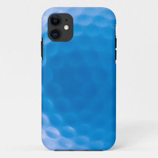 Golf Ball Texture Dimples Arctic Blue iPhone 11 Case