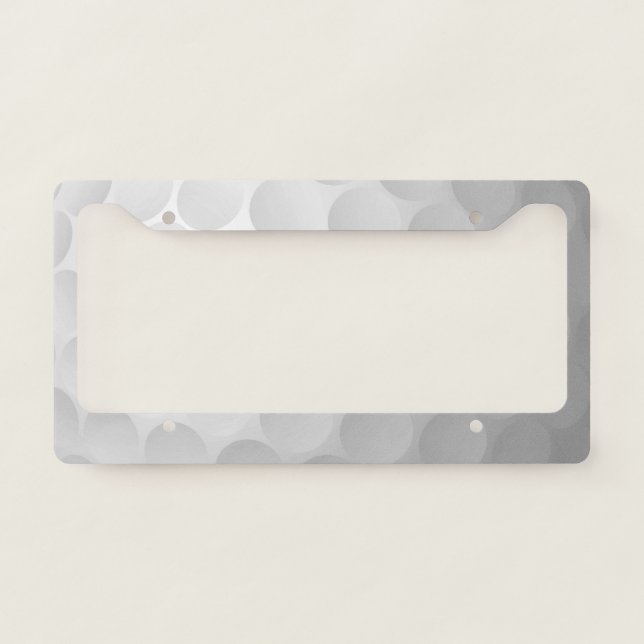 Golf Ball Texture Pattern Design License Plate Frame (Front)