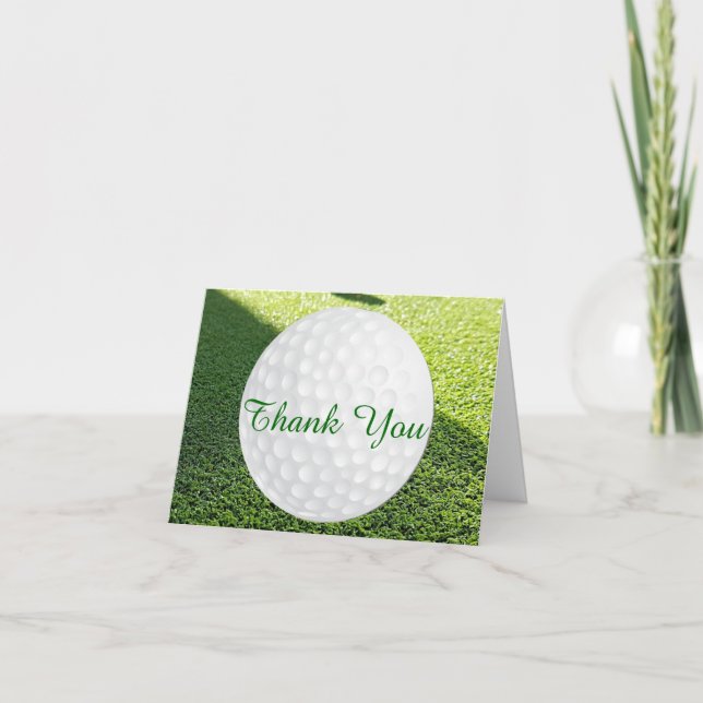 Golf Ball Thank You Card (Front)