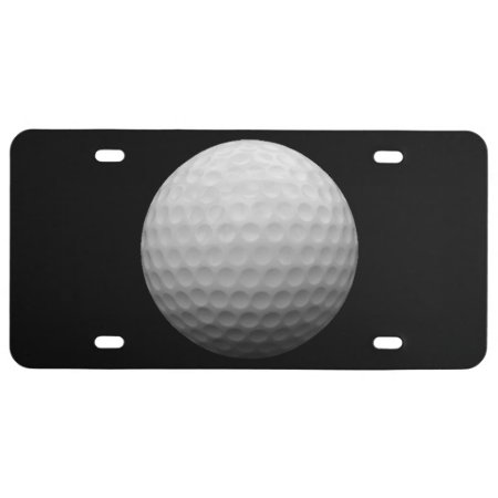 Golf Ball Theme License Plate