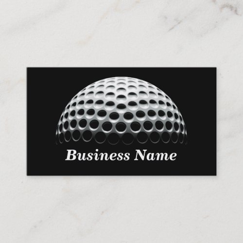 Golf Ball Under Spotlight Business Card