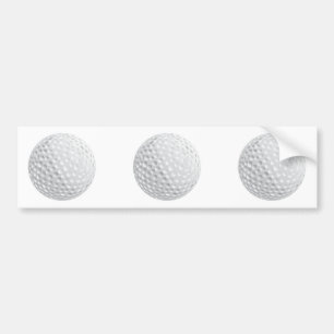 golf ball vector graphic bumper sticker