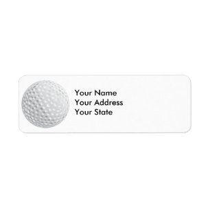 golf ball vector graphic label