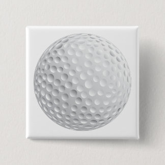 golf ball vector graphic pinback button