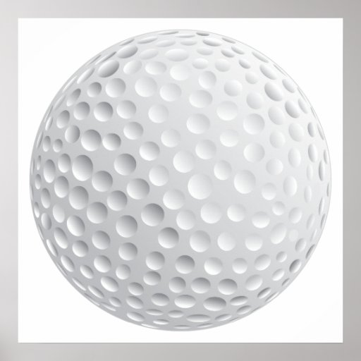 golf ball vector graphic print | Zazzle