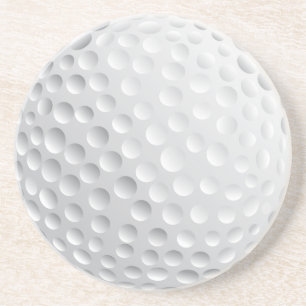 golf ball vector graphic sandstone coaster
