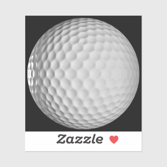 Golf Ball Vinyl  Sticker (Sheet)