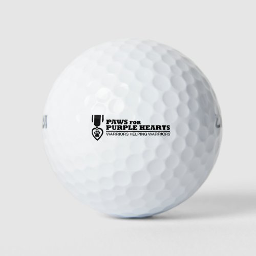 Golf Ball _ White w Black Logo
