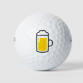 Golf ball with beer