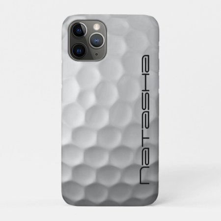 Golf Ball With Custom Text Iphone 11 Pro Case