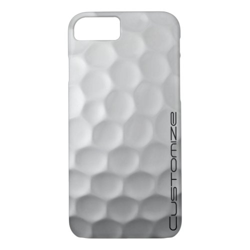 Golf Ball with Custom Text iPhone 87 Case