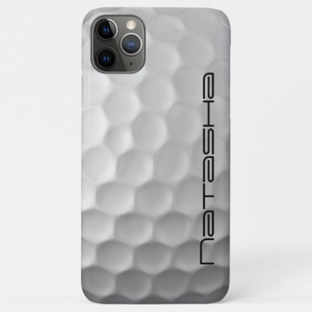 Golf Ball With Custom Text Iphone 11 Pro Max Case