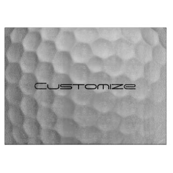Golf Ball With Custom Text Cutting Board by FlowstoneGraphics at Zazzle