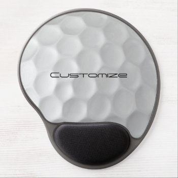 Golf Ball With Custom Text Gel Mouse Pad by FlowstoneGraphics at Zazzle
