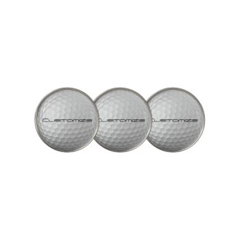Golf Ball With Custom Text Golf Ball Marker by FlowstoneGraphics at Zazzle