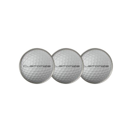 Golf Ball With Custom Text Golf Ball Marker