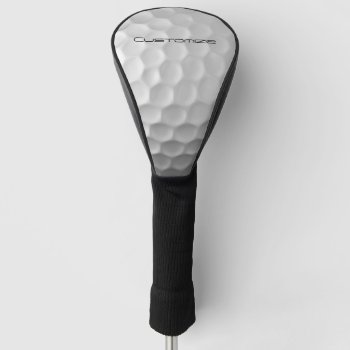 Golf Ball With Custom Text Golf Head Cover by FlowstoneGraphics at Zazzle