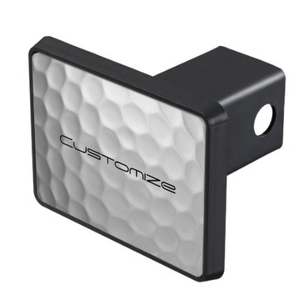 Golf Ball With Custom Text Hitch Cover