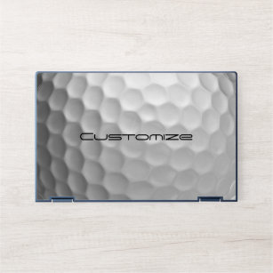 Golf Ball with Custom Text HP Laptop Skin