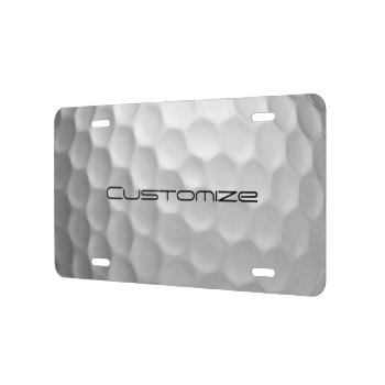 Golf Ball With Custom Text License Plate by FlowstoneGraphics at Zazzle