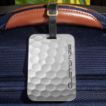 Golf Ball With Custom Text Luggage Tag at Zazzle