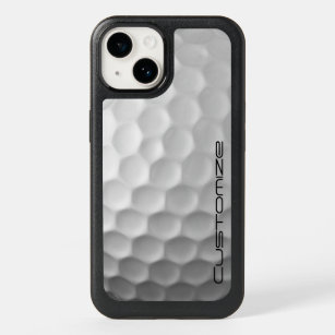 Golf Ball with Custom Text OtterBox iPhone 14 Case