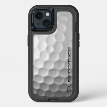 Golf Ball With Custom Text Iphone 13 Case by FlowstoneGraphics at Zazzle