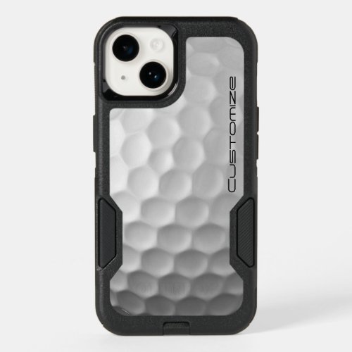 Golf Ball with Custom Text OtterBox iPhone 14 Case