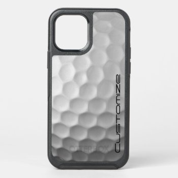 Golf Ball With Custom Text Otterbox Symmetry Iphone 12 Pro Case by FlowstoneGraphics at Zazzle