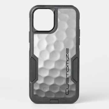 Golf Ball With Custom Text Otterbox Commuter Iphone 12 Pro Case by FlowstoneGraphics at Zazzle