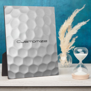 Golf Ball with Custom Text Plaque