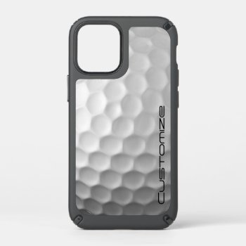 Golf Ball With Custom Text Speck Iphone 12 Mini Case by FlowstoneGraphics at Zazzle