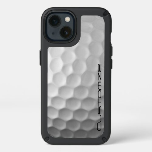 Golf Ball with Custom Text Speck iPhone 13 Case