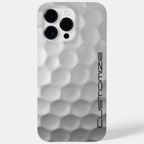 Golf Ball with Personalized Text Case_Mate iPhone 14 Pro Max Case