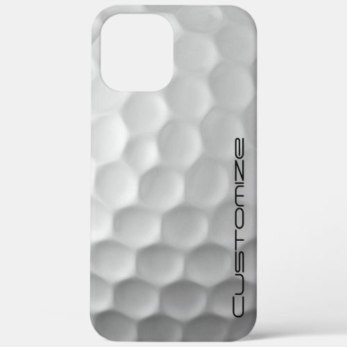 Golf Ball with Personalized Text iPhone 12 Pro Max Case