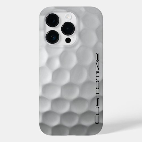 Golf Ball with Personalized Text Case_Mate iPhone 14 Pro Case