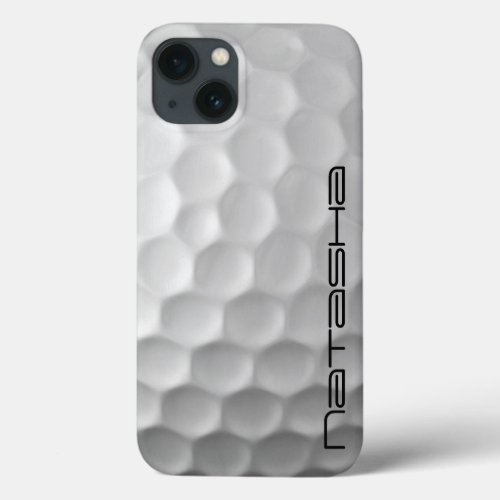 Golf Ball with Personalized Text iPhone 13 Case