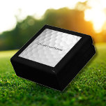 Golf Ball with Personalized Text Gift Box<br><div class="desc">Unique design for the casual golfer to the professional at Heart. Classy and unique,  this will surely impress your golfing buddies at the next tournament or gathering. Customize this Golf Ball with Text of your choosing.</div>