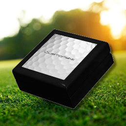 Golf Ball with Personalized Text Gift Box