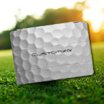 Golf Ball with Personalized Text iPad Pro Cover<br><div class="desc">Unique design for the casual golfer to the professional at Heart. Classy and unique,  this will surely impress your golfing buddies at the next tournament or gathering. Customize this Golf Ball with Text of your choosing.</div>