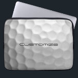 Golf Ball with Personalized Text Laptop Sleeve<br><div class="desc">Unique design for the casual golfer to the professional at Heart. Classy and unique,  this will surely impress your golfing buddies at the next tournament or gathering. Customize this Golf Ball with Text of your choosing.</div>