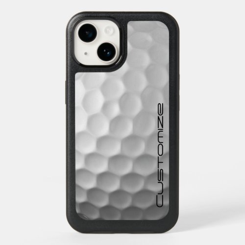 Golf Ball with Personalized Text OtterBox iPhone 14 Case