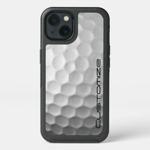 Golf Ball with Personalized Text iPhone 13 Case