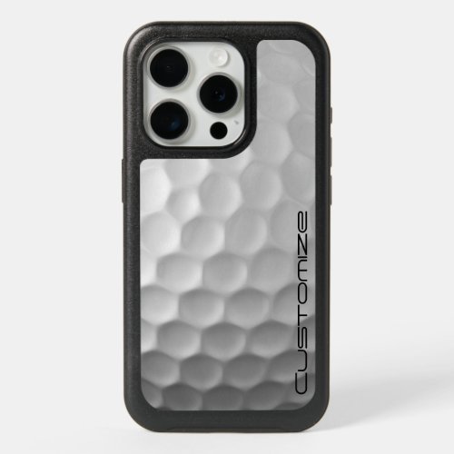 Golf Ball with Personalized Text iPhone 15 Pro Case